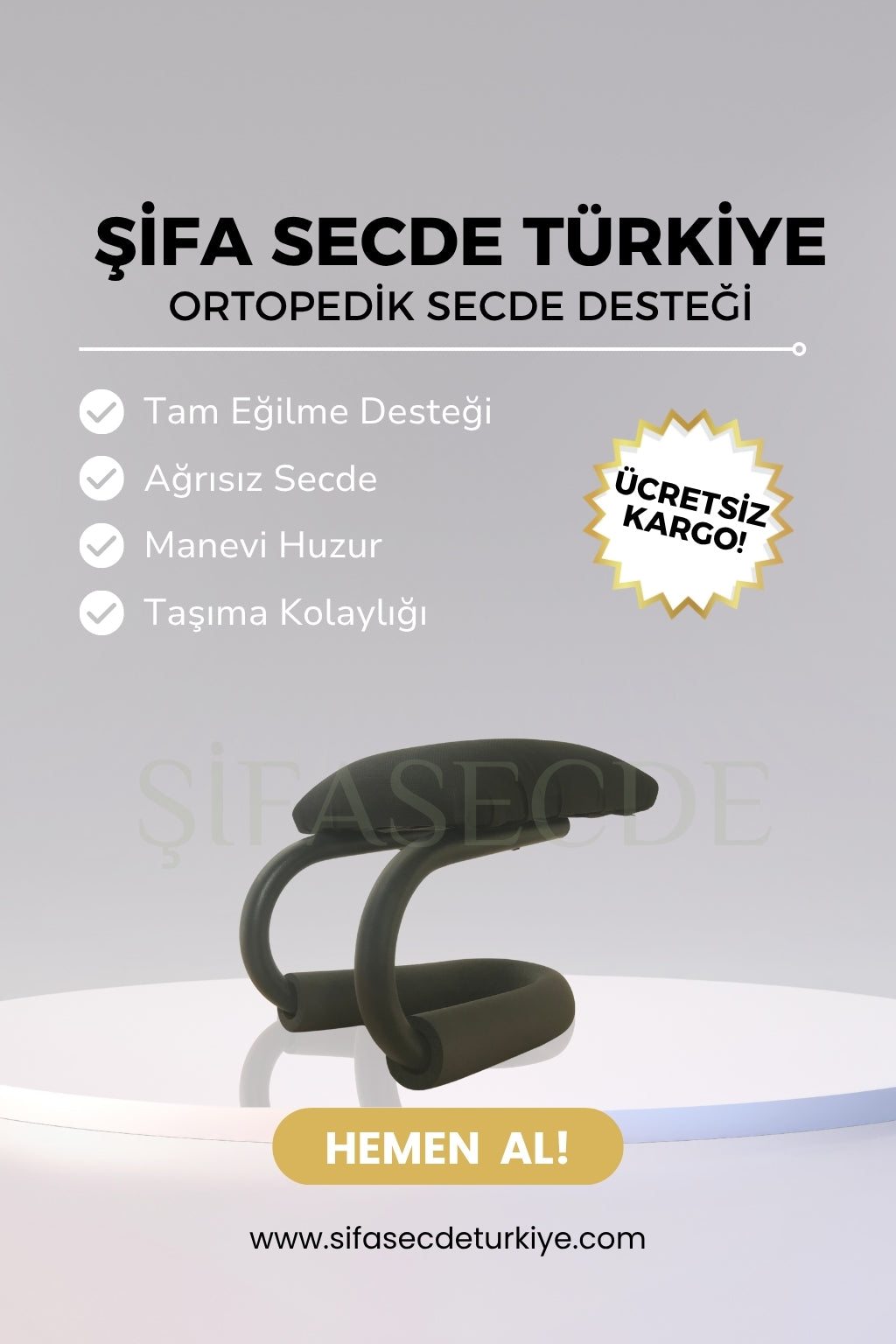 ŞifaSecde Ortopedik Secde Desteği