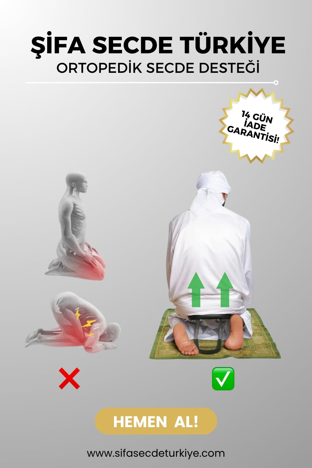 ŞifaSecde Ortopedik Secde Desteği