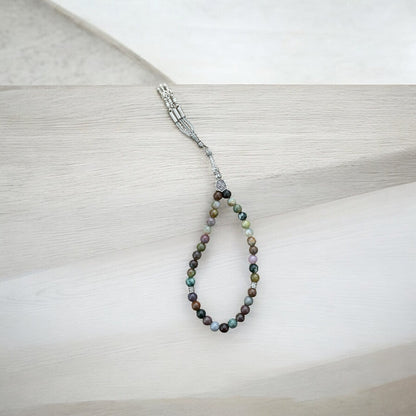 Doğal Akik Taşlı Tesbih - Manevi Huzur İçin