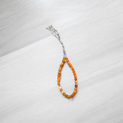 Doğal Akik Taşlı Tesbih - Manevi Huzur İçin