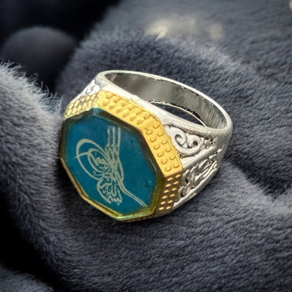 Fatih Sultan Mehmet Tuğralı Özel Tasarım Yüzük